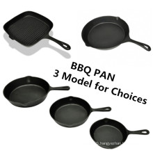 Cast Iron Paella Pans Cast Iron Fry Pan with Wooden Handle